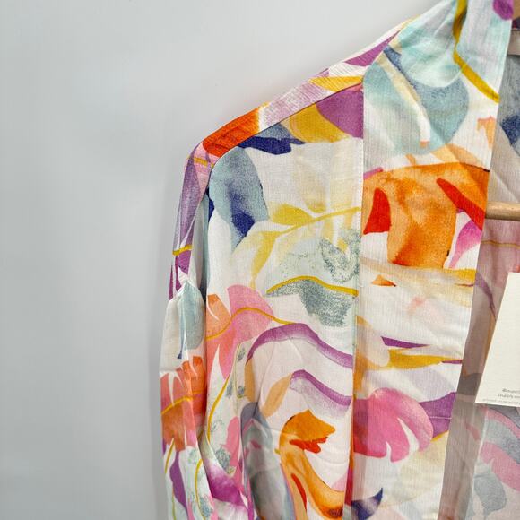 Z SUPPLY NWT Evereve Palm Multicolor Kimono Wrap // XS - Picture 8 of 14